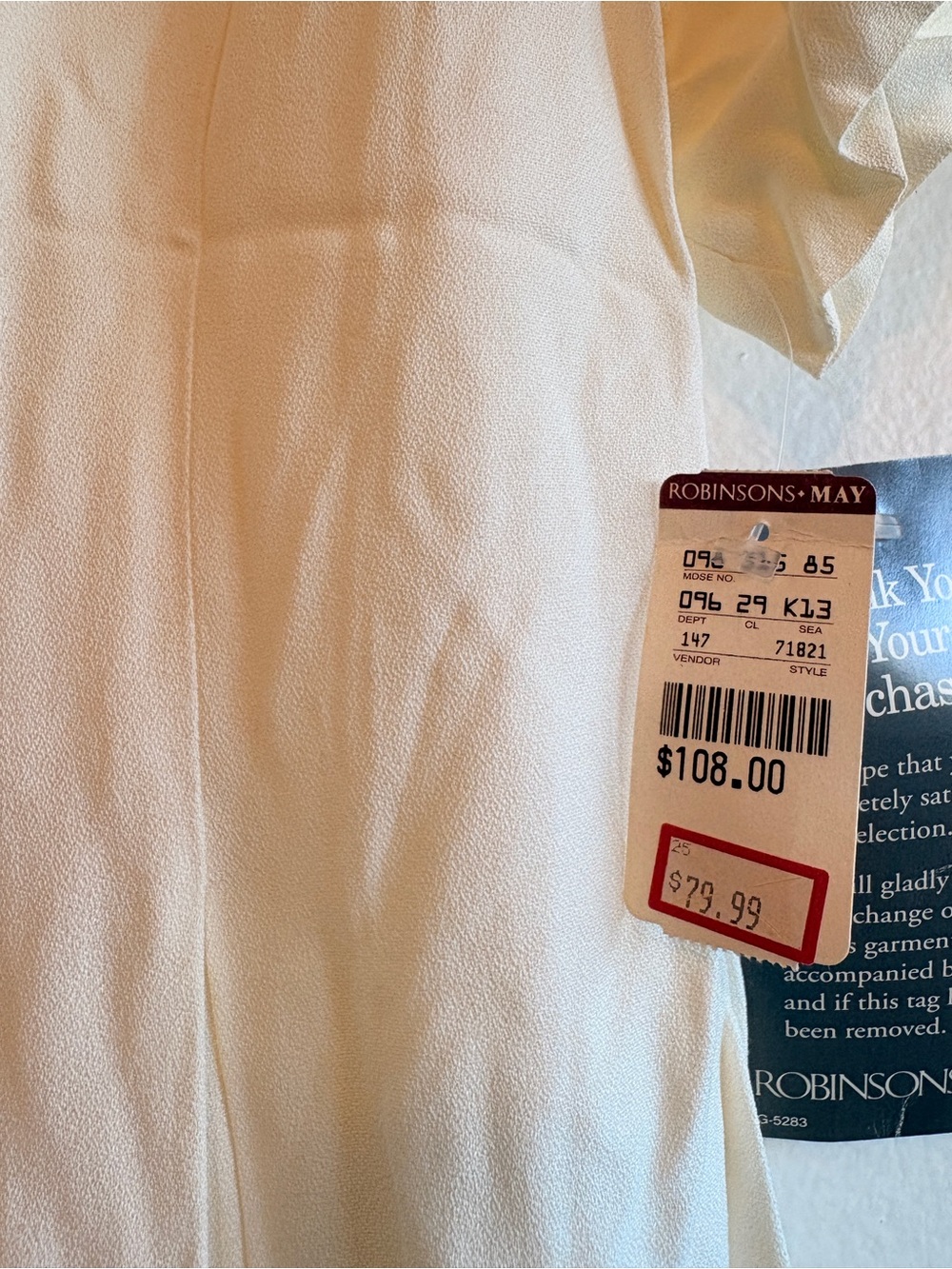 Women’s Ivory Embellished Jumpsuit - Picture 3 of 3
